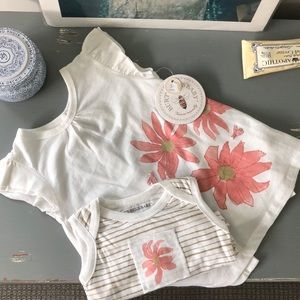 NWT Burts Bees Dress and Onesie